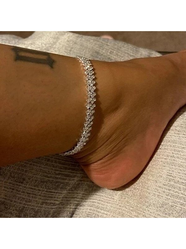 Beach Accessories Crystal Anklet for Women Gold/Silver Other Accessories LoveAdora