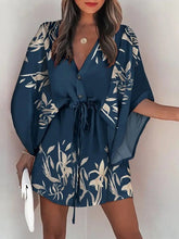 Load image into Gallery viewer, Summer Casual Loose Print Mini Dress Women&#39;s 2022 Fashion V-neck Dresses LoveAdora