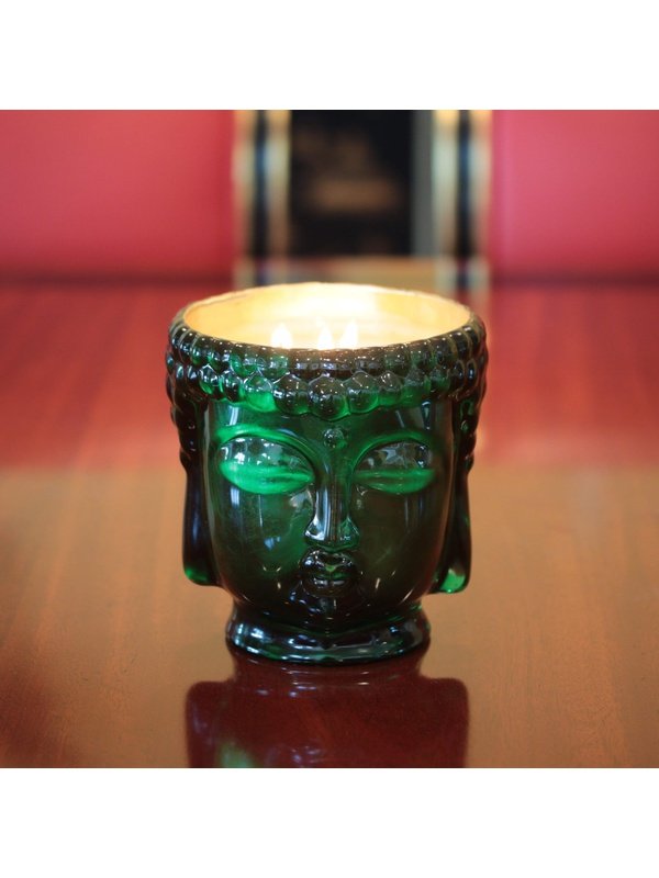 Cleopatra | 24K Gold Emerald Green Glass Buddha Royale Diffusers, Oils & Candles LoveAdora