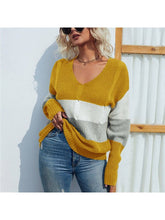 Load image into Gallery viewer, V Neck Twist Knitted Winter Oversize Loose Sweater Sweaters &amp; Hoodies LoveAdora
