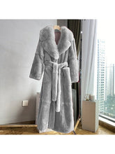 Load image into Gallery viewer, Long Faux Fur Coat Long Sleeve Jackets &amp; Coats LoveAdora