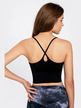 Load image into Gallery viewer, Crisscross Back Scoop Neck Sports Cami Activewear LoveAdora