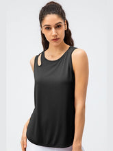 Load image into Gallery viewer, Cutout Side Slit Athletic Tank Activewear LoveAdora