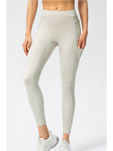 Load image into Gallery viewer, Drawstring Exposed Seam Sports Leggings Activewear LoveAdora