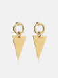 Stainless Steel Triangle Dangle Earrings Earrings LoveAdora