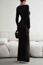 Load image into Gallery viewer, Long Sleeve Square Neck Maxi Bodycon Dress