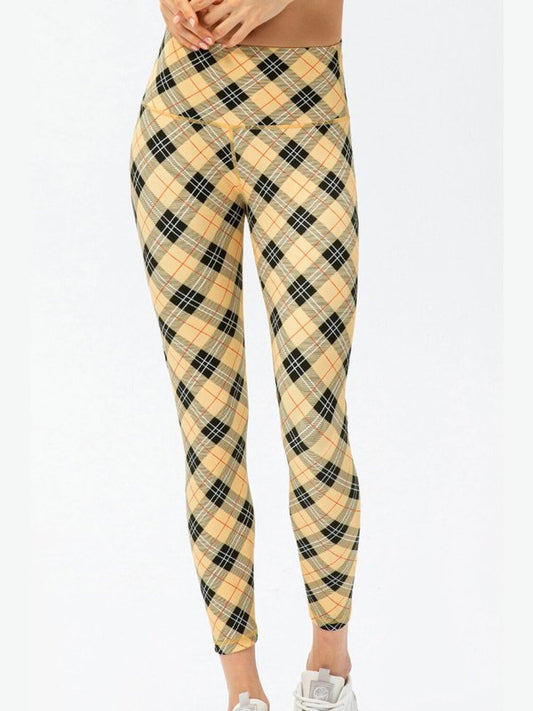 Printed High Waist Sports Leggings Activewear LoveAdora