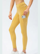 Load image into Gallery viewer, Drawstring Exposed Seam Sports Leggings Activewear LoveAdora