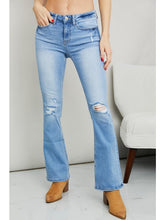 Load image into Gallery viewer, Zenana Distressed Flare Jeans Denim Jeans LoveAdora