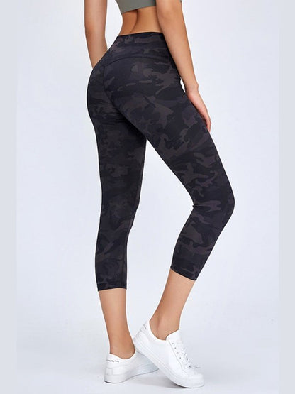 Slim Hip Cropped Leggings Activewear LoveAdora