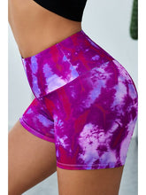 Load image into Gallery viewer, Tie-Dye Wide Waistband Yoga Shorts Activewear LoveAdora