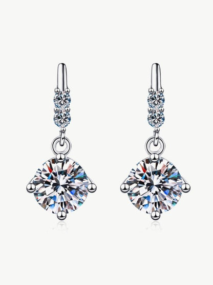 Moissanite Drop Earrings Earrings LoveAdora