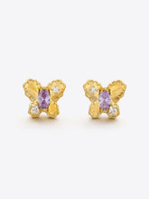 Load image into Gallery viewer, Cubic Zirconia Butterfly Stud Earrings Earrings LoveAdora