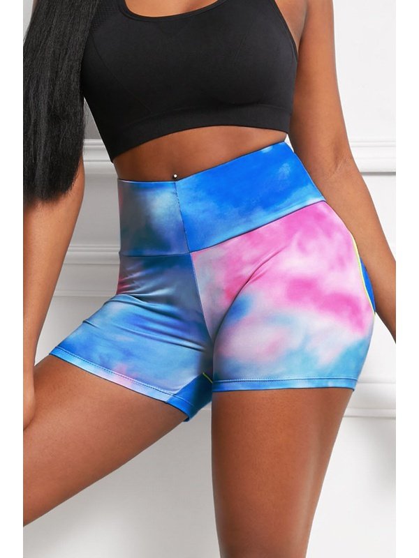 Wide Waistband High Waist Yoga Shorts Activewear LoveAdora