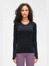 Load image into Gallery viewer, Thumb Holes Sports Tee Activewear LoveAdora