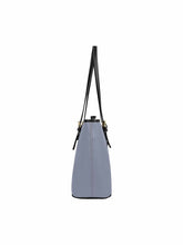 Load image into Gallery viewer, Uniquely You Cool Gray - Large Leather Tote Bag with Zipper Tote Bag LoveAdora