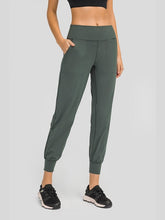 Load image into Gallery viewer, Wide Waistband Slant Pocket Pants Activewear LoveAdora