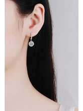 Load image into Gallery viewer, Moissanite Round-Shaped Drop Earrings Earrings LoveAdora