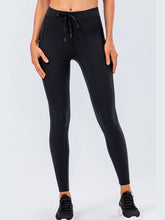 Load image into Gallery viewer, Drawstring Sports Leggings with Side Pockets Activewear LoveAdora