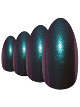 Load image into Gallery viewer, False Nails by Bling Art Green Purple Chameleon Almond Stiletto 24 Nails LoveAdora