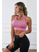 Load image into Gallery viewer, Cutout Racerback Sports Bra Activewear LoveAdora