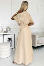 Load image into Gallery viewer, Surplice Neck Slit Maxi Dress