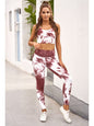 Tie-dye Crop Top and Leggings Set Activewear LoveAdora