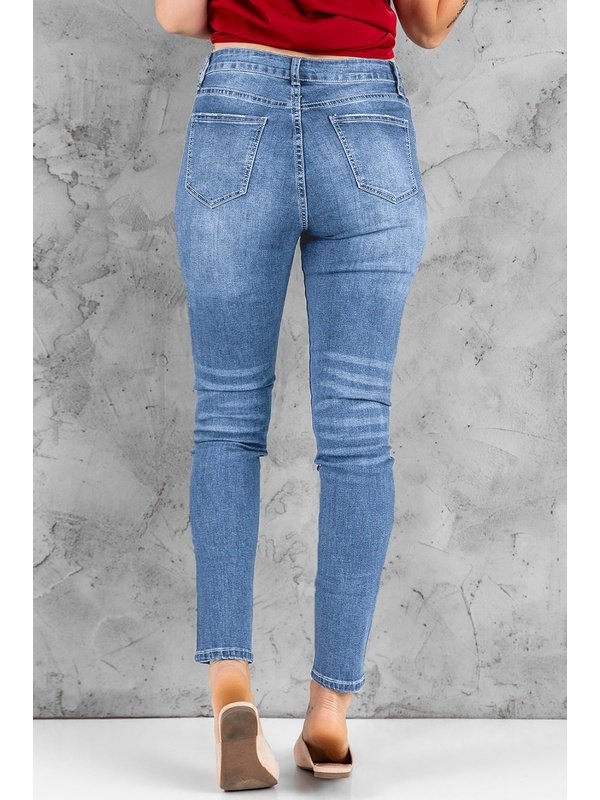 What You Want Button Fly Pocket Jeans