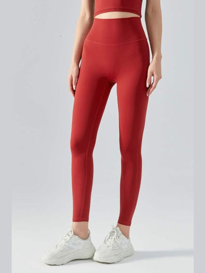 Wide Waistband Active Leggings Activewear LoveAdora