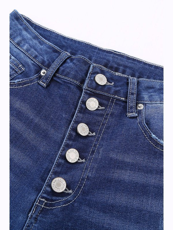 What You Want Button Fly Pocket Jeans Denim Jeans LoveAdora