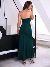 Load image into Gallery viewer, Strapless Split Fishtail Dress Evening Gown LoveAdora
