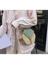 Load image into Gallery viewer, Fashion Hexagon Mulit Style Straw+pu Bag Handbags Other LoveAdora