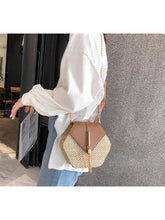 Load image into Gallery viewer, Fashion Hexagon Mulit Style Straw+pu Bag Handbags Other LoveAdora