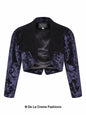 De La Creme - Womens Open Front Velvet Bolero Jackets & Coats LoveAdora