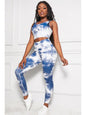 Tie-dye Crop Top and Leggings Set Activewear LoveAdora