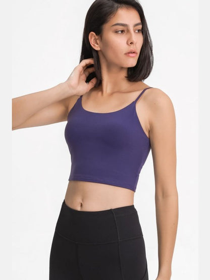 Feel Like Skin Scoop Neck Sports Cami Activewear LoveAdora