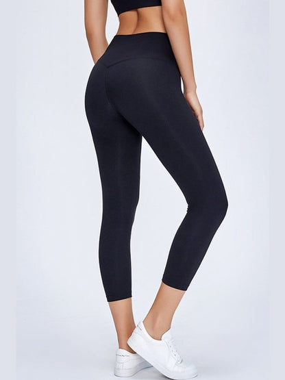 Slim Hip Cropped Leggings Activewear LoveAdora