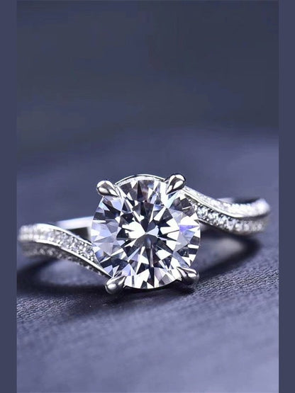 Keep Your Eyes On Me 3 Carat Moissanite Ring Ring LoveAdora