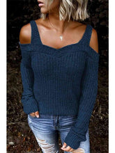Load image into Gallery viewer, Long Sleeve Cold Shoulder Sweater Sweaters &amp; Hoodies LoveAdora