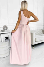 Load image into Gallery viewer, One-Shoulder Slit Maxi Dress