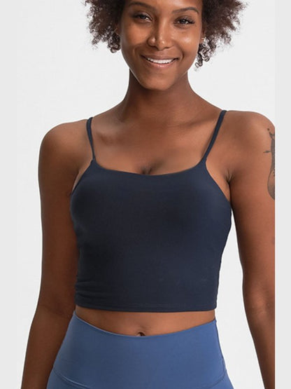 Feel Like Skin Scoop Neck Sports Cami Activewear LoveAdora