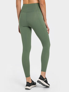 High Waist Ankle-Length Yoga Leggings with Pockets Activewear LoveAdora