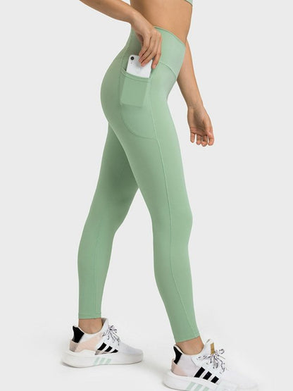 V-Waist Yoga Leggings with Pockets Activewear LoveAdora