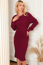 Round Neck Long Sleeve Dress