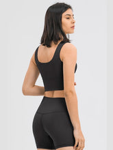 Load image into Gallery viewer, Zipper Front Sport Tank Top Activewear LoveAdora