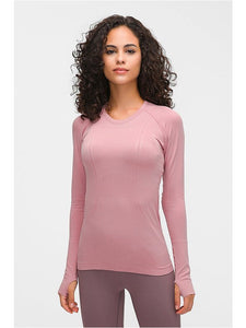 Thumb Holes Sports Tee Activewear LoveAdora