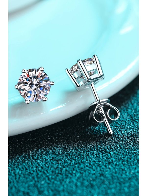 Moissanite Stud Earrings Earrings LoveAdora