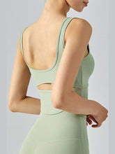 Load image into Gallery viewer, Cutout Curved Hem Sports Tank Activewear LoveAdora