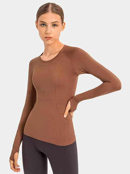 Long Sleeve Fitness T-shirt Activewear LoveAdora