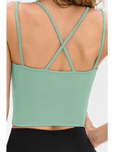 Load image into Gallery viewer, Double-Strap Cropped Yoga Cami Activewear LoveAdora